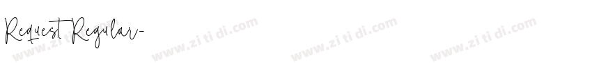 Request Regular字体转换